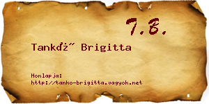 Tankó Brigitta névjegykártya